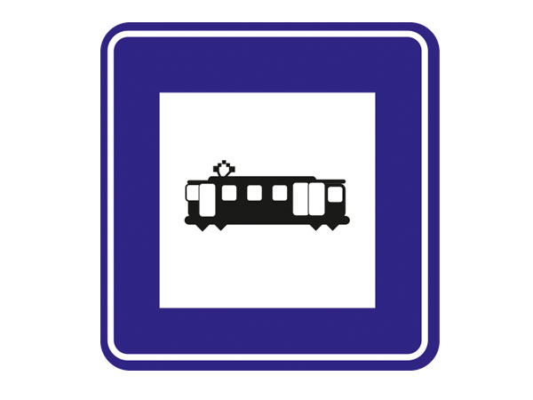 Tramvay Durağı Levhası-B-59