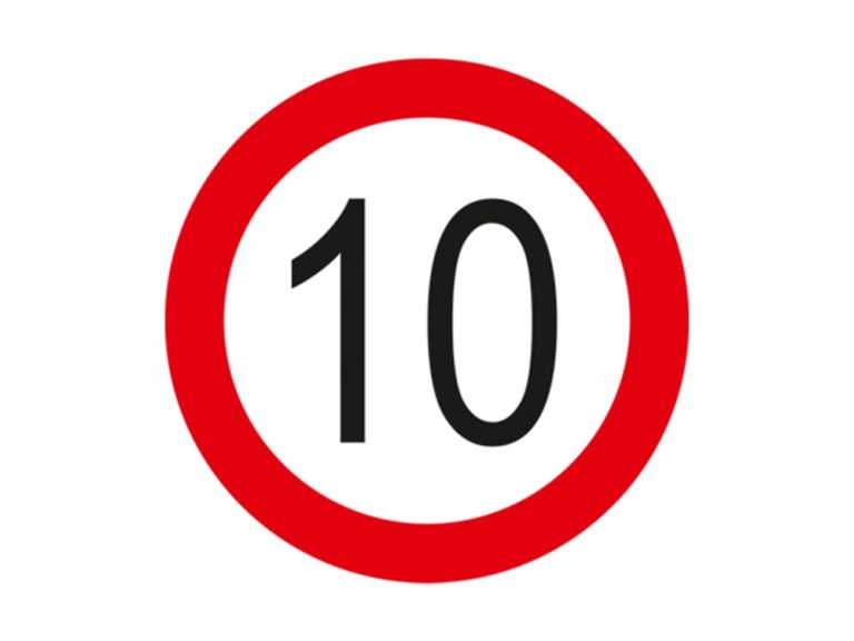 Azami Hız Sınırlaması 10 Levhası TT-29