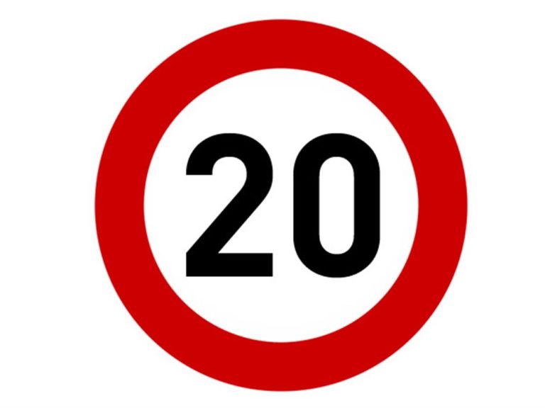 Azami Hız Sınırlaması 20 Levhası TT-29