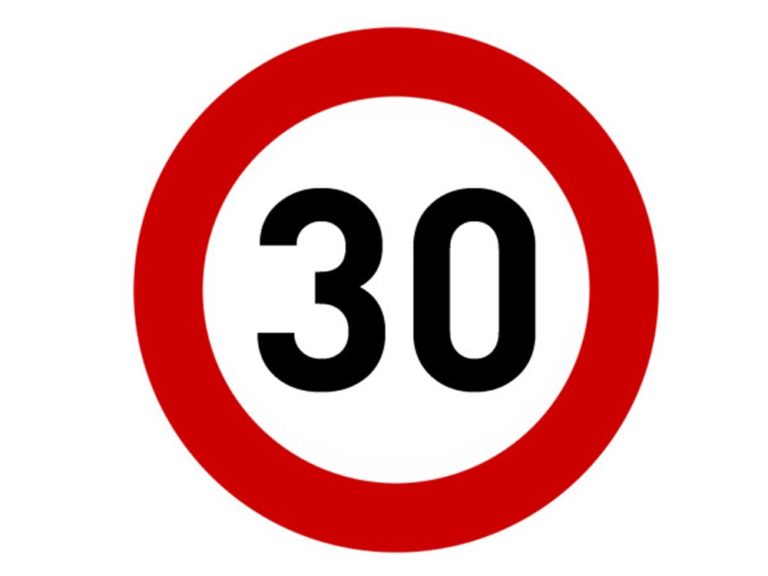Azami Hız Sınırlaması 30 Levhası TT-29