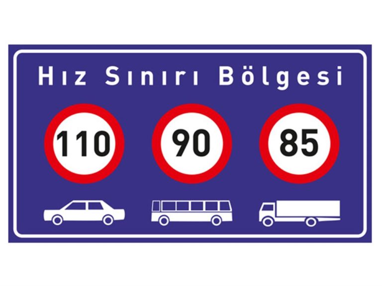 Hız Sınırı Levhası 1473×2964 mm (110-90-85) B-56a