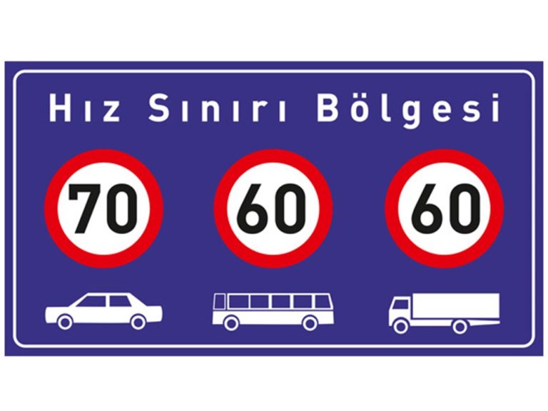 Hız Sınırı Levhası 1473×2964 mm (70-60-60) B-56a