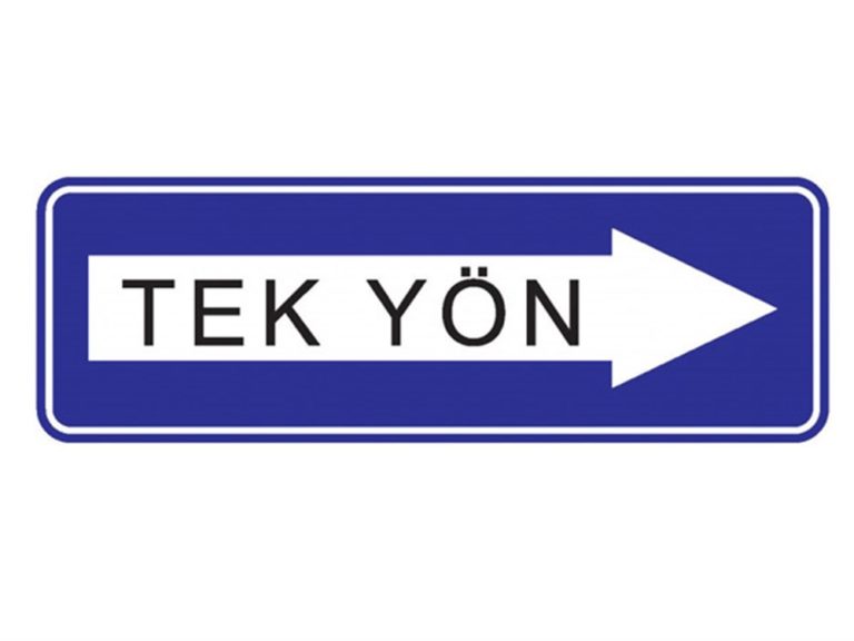 Tek Yönlü Yol Levhası B-16