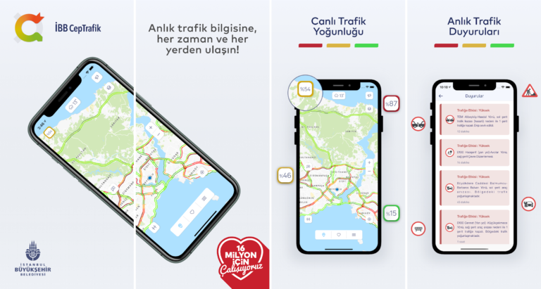 İBB CepTrafik Uygulaması İstanbulluların Hayatını Kolaylaştırıyor